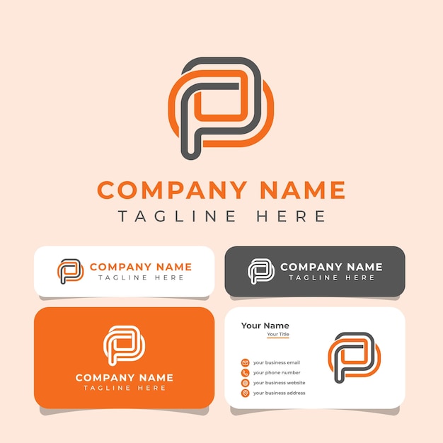 Vector letter po or op monogram logo, suitable for any business.