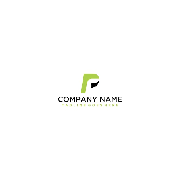 letter pr simple geometric line symbol logo vector