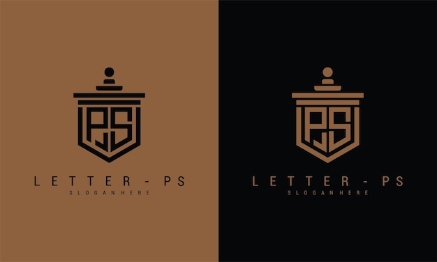 Letter ps logo icon design template premium vector premium vector Premium Vector