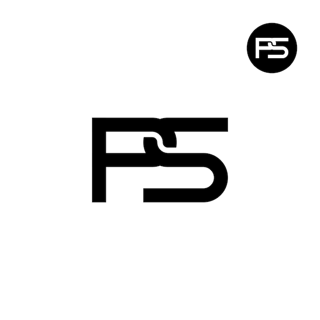 Letter PS Monogram Logo Design