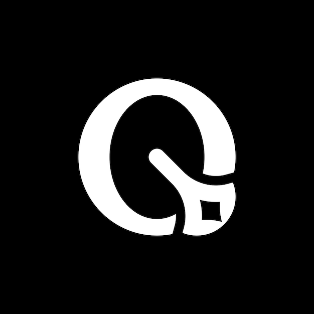 Vector letter q axe logo design