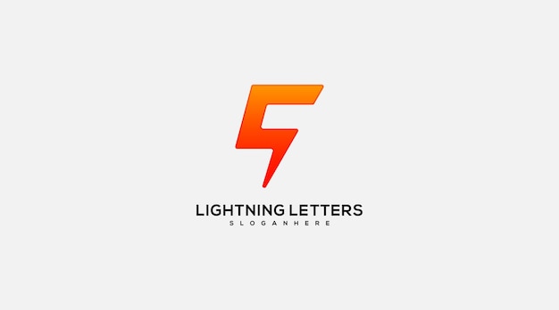 Letter q bolt lightning electric logo design vector template