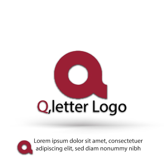 Vettore lettera q label design per il tuo marchio