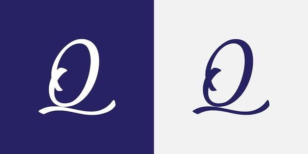 Q文字のロゴデザイン