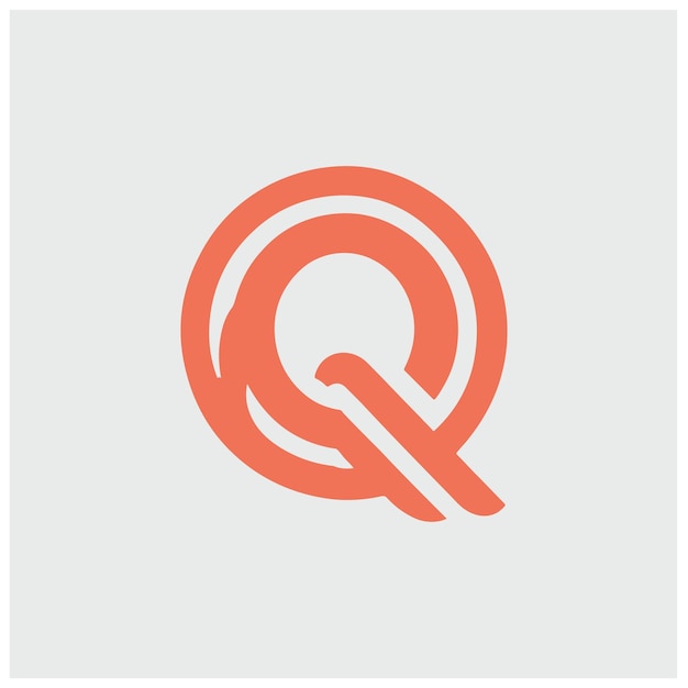 Q 로고 글자 터 일러스트레이션