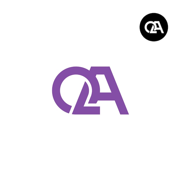 Vector letter qa monogram logo design