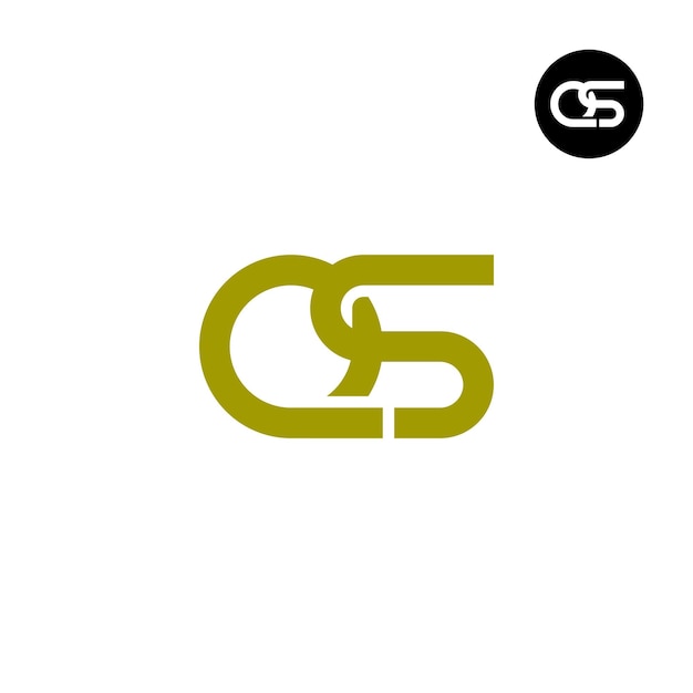 Letter QS Monogram Logo Design