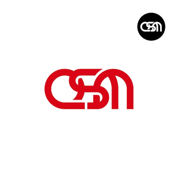 Letter QSM Monogram Logo Design