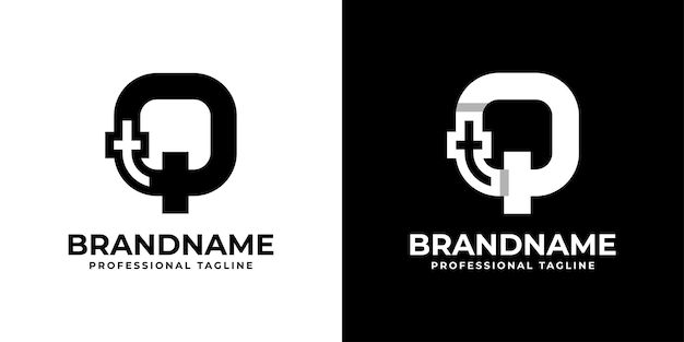 Буква QT или TQ Monogram Logo подходит для любого бизнеса с инициалами QT или TQ