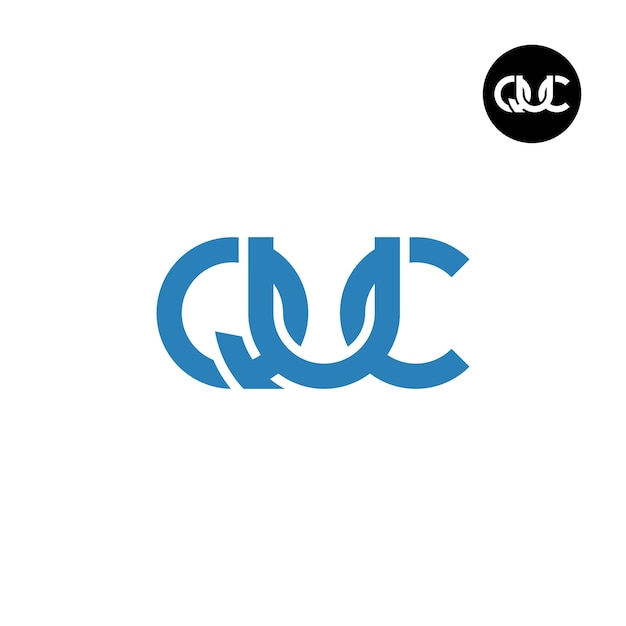 Vettore letter quc monogram logo design