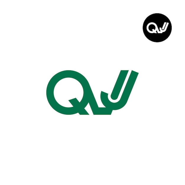 Vector letter qvj monogram logoontwerp