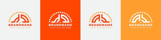 Набор логотипов Letter QY и YQ Sunrise подходит для любого бизнеса с инициалами QY или YQ.