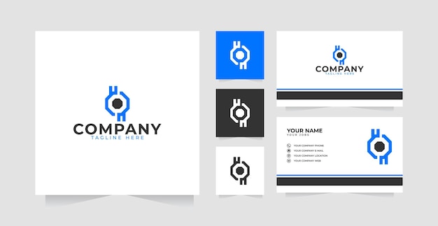 Letter R Coin logo design and business card