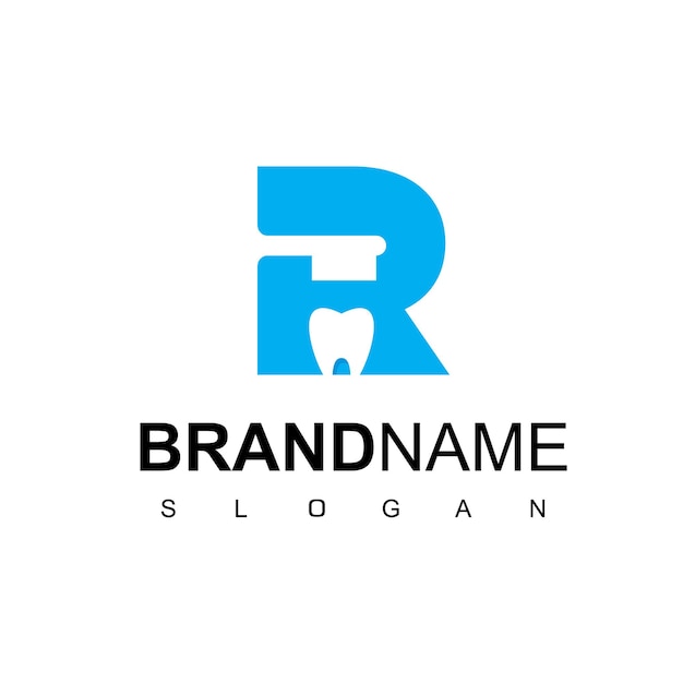 Letter R Dental Clinic Logo Design Inspiration