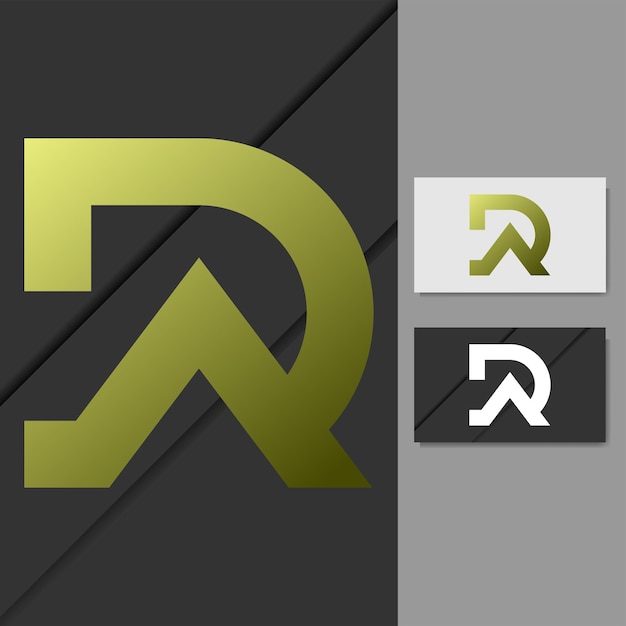 letter R en A. logo