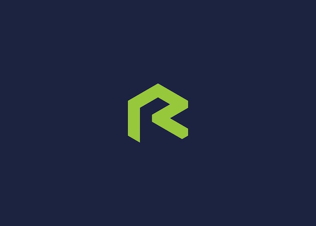 буква r дизайн значка логотипа векторный дизайн шаблон вдохновение