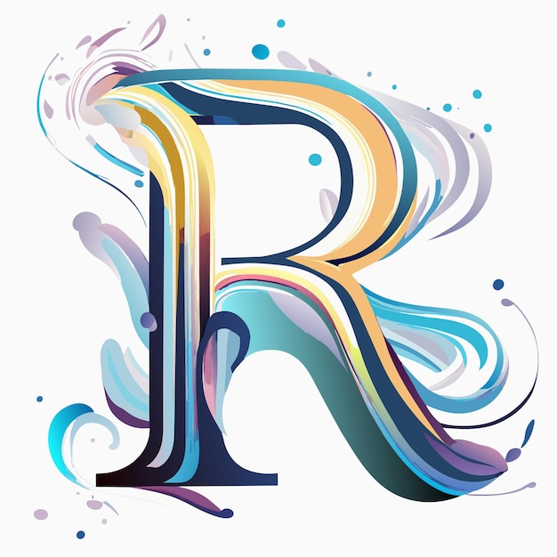 Vettore logo della lettera r o logo r o monogramma r o logo aziendale r design