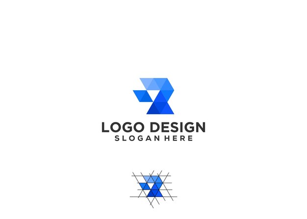 Vector letter r logo modern company name logo illustration