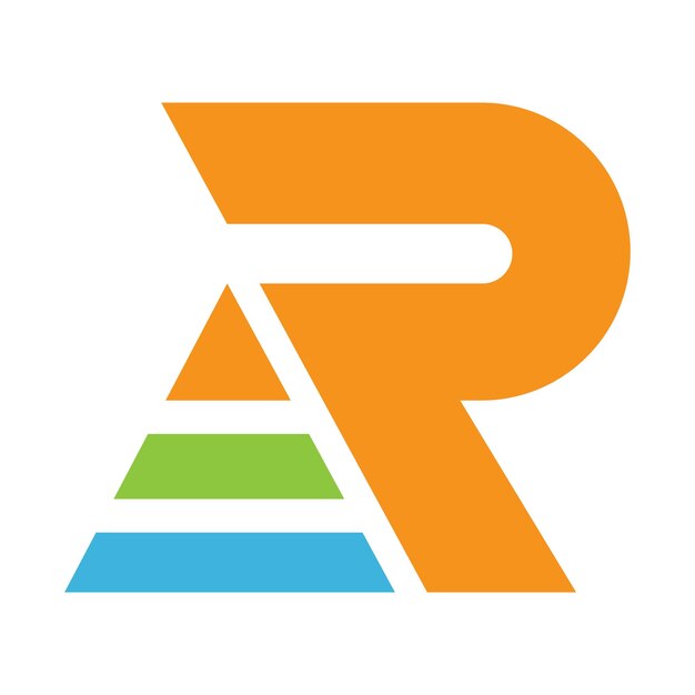 Vector letter r logo pictogram ontwerp