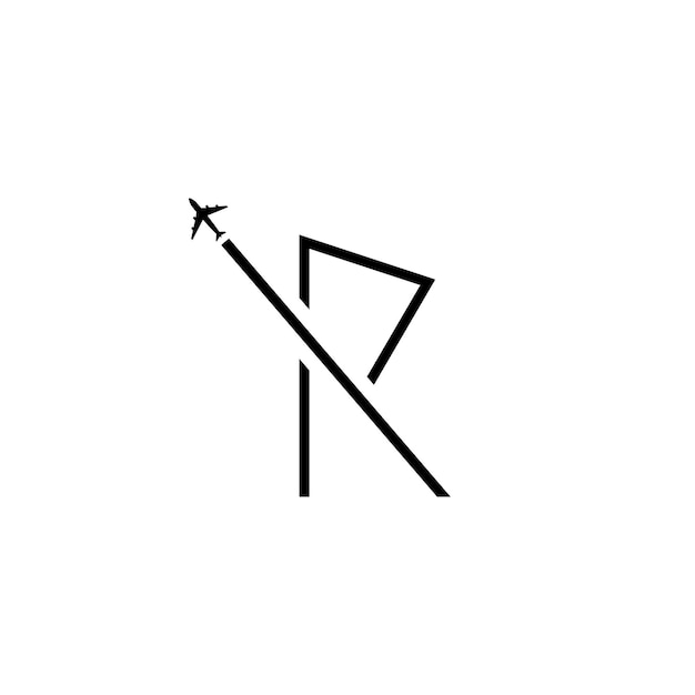 Letter R logo sjabloon