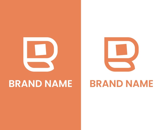 letter r modern logo design template