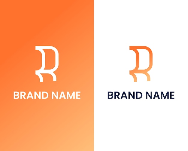 letter r modern logo ontwerpsjabloon