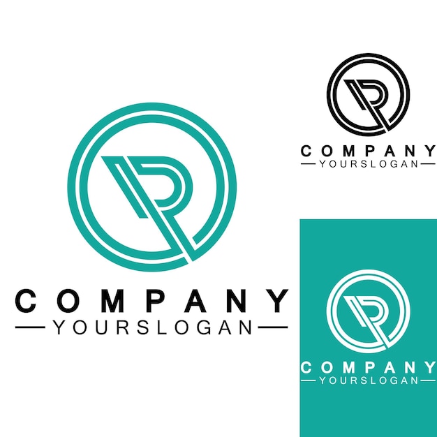 Letter R Monogram Logo Design Merkidentiteit Logo's Ontwerpen Vector Illustratie Sjabloon