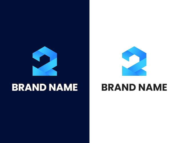 letter r and p modern logo design template