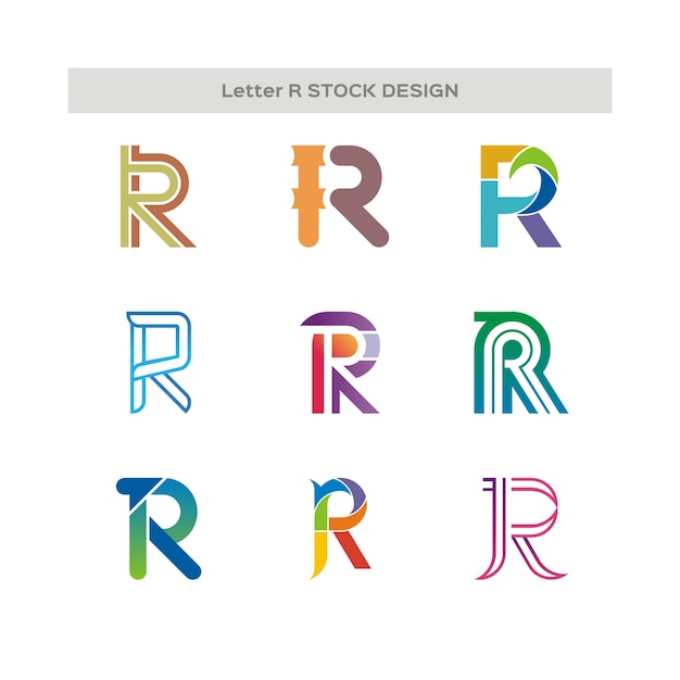 Letter R Stock Design Logo