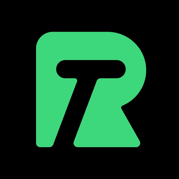 Vector letter r and t logo