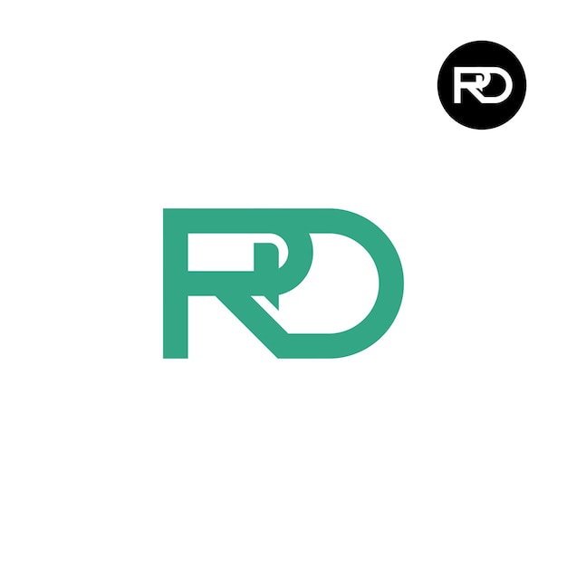 Дизайн логотипа с буквой RD Monogram