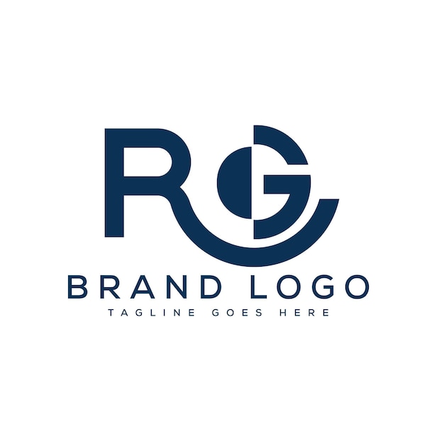 RG 로고 디자인  ⁇ 터 문자 템플릿 디자인 브랜드