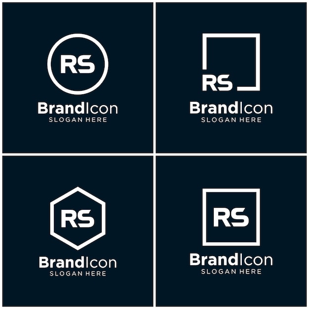 Lettera rs logo design