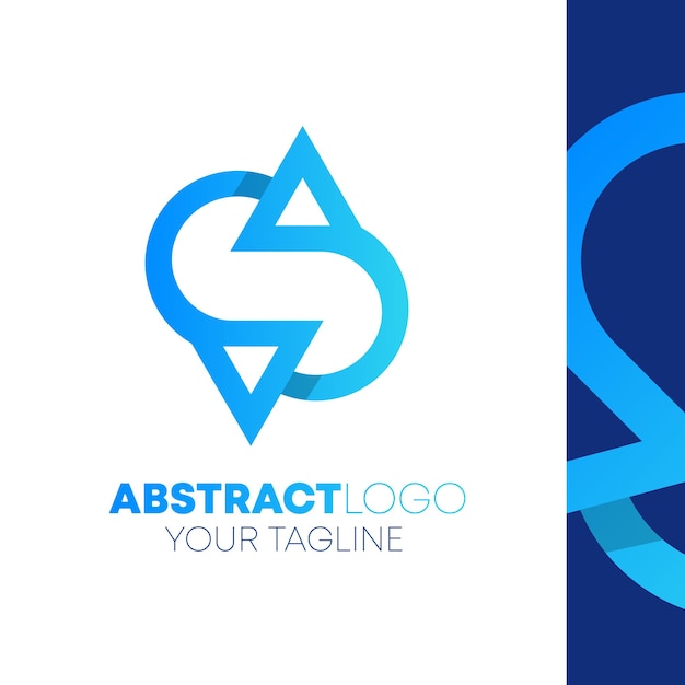 Vector letter s abstract gradient logo