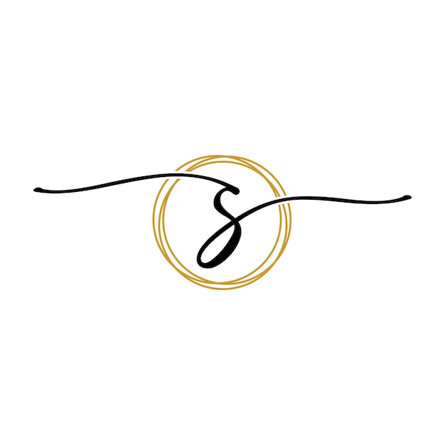 Letter S Beauty Initial Logo Template