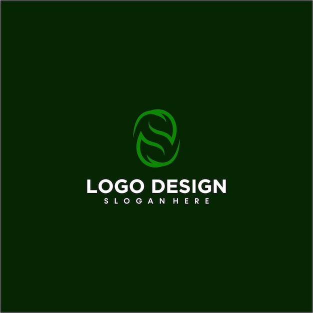 Vector letter s bladvorm logo ontwerp vector
