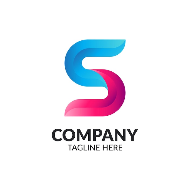 Letter S Colorful Gradient Logo Design