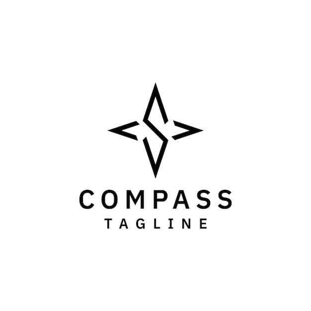 Letter S compass logo design