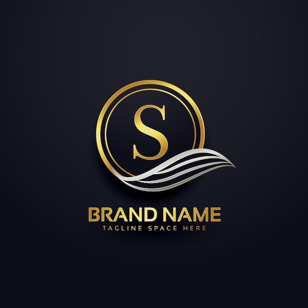 Letter s creatief premium logo ontwerp