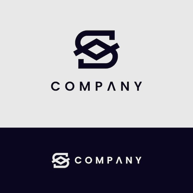 Vector letter s eenvoudig elegant logoontwerp