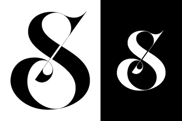 Letter s eerste monogram logo branding vector