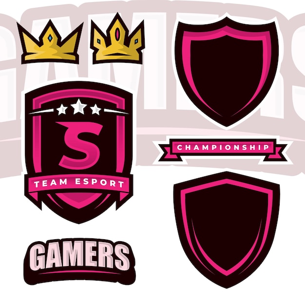 Вектор Создатель шаблона логотипа letter s esports gamers для элемента дизайна логотипа gaming esport