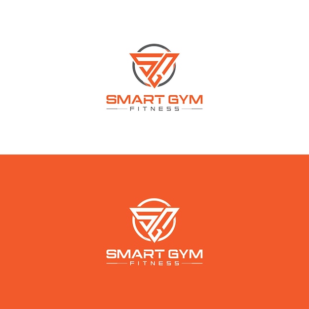 Letter s and g, fitness gym logo