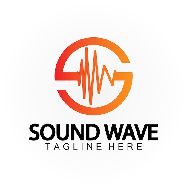 Letter S Geluid Muziek Audio Stem Equalizer Volume Golfvorm Frequentie Kleurrijke Vector Logo Ontwerp