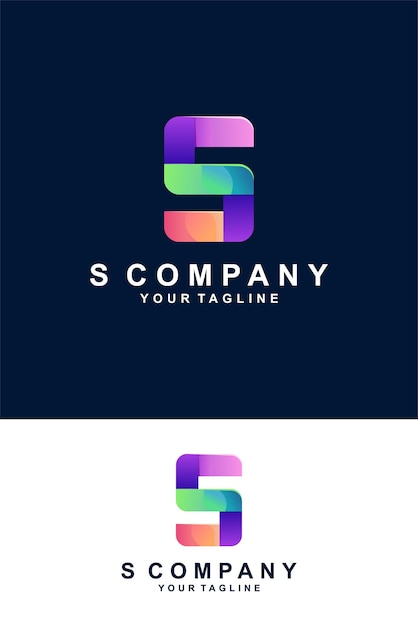 Letter S gradient logo Premium Vector