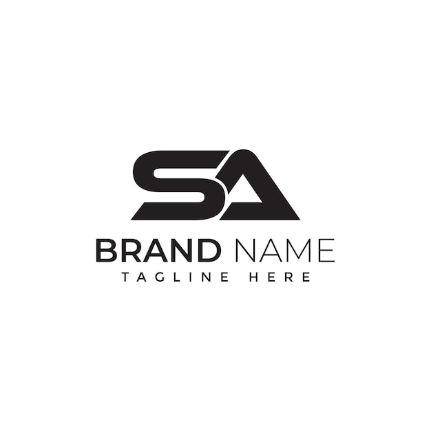 Letter s logo collection and initial sa logo design template