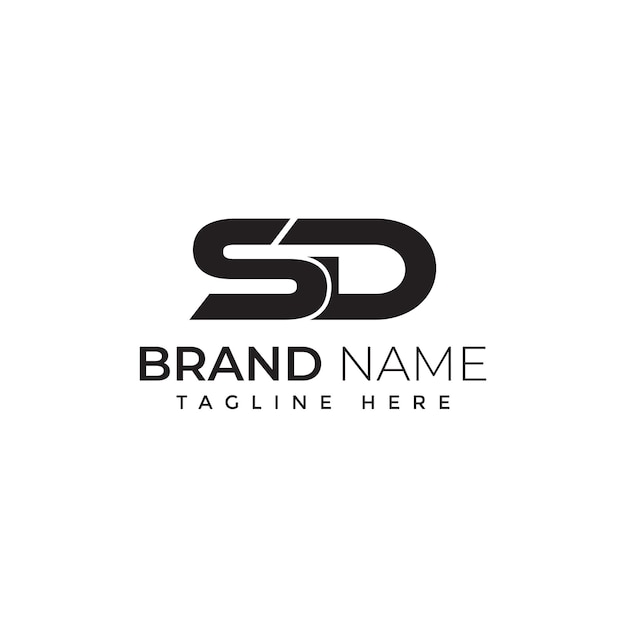 Letter s logo collection and initial sd logo design template