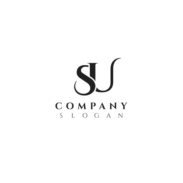 Vector letter s logo collection and initial su logo design template