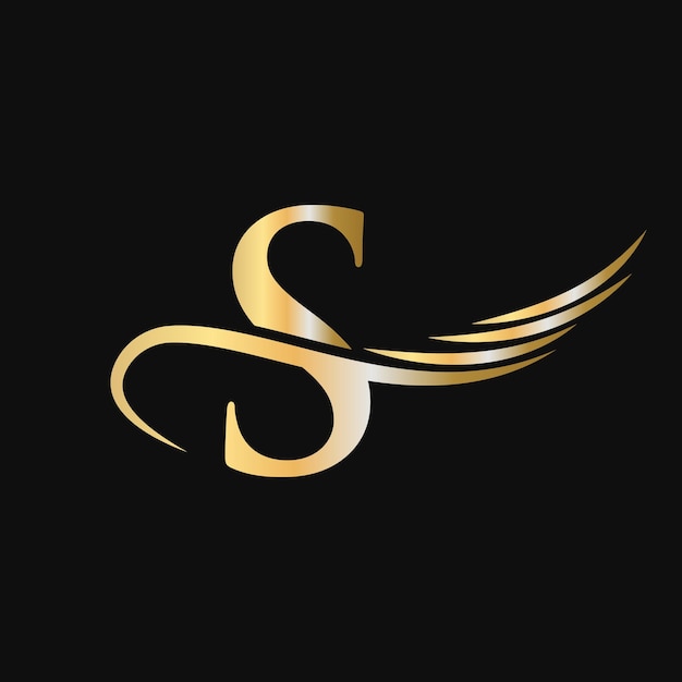 文字 S ロゴ デザイン テンプレート S 文字ロゴ ビジネスと会社のアイデンティティ
