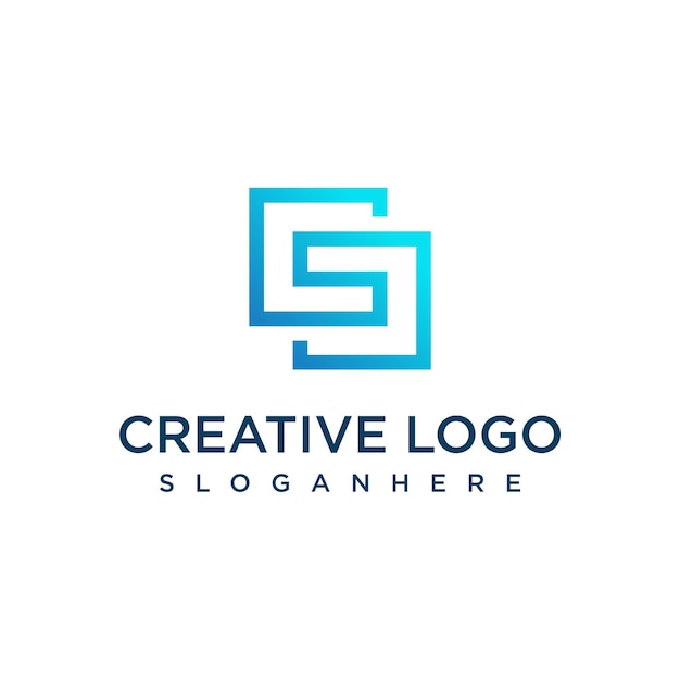 Vector letter s logo design template vector graphics